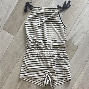 MADEWELL Striped Black and White Women’s Romper